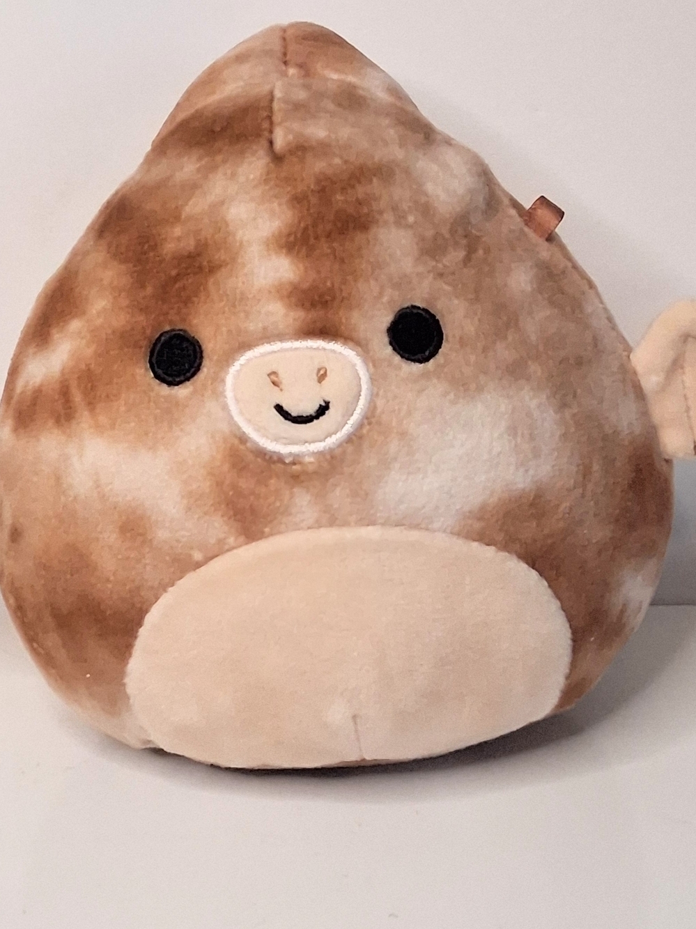 Squishmallows Brown and Cream Plush Avocado-Style Stuffed Animal